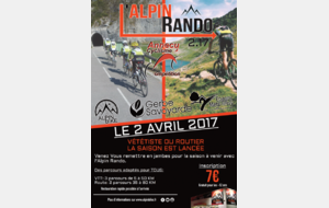 Randonnée route et VTT sur le secteur d'Epagny le 2 Avril 2017